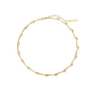 Home – CAFFTI Jewelry Minimalist Gold Sculptural Necklace