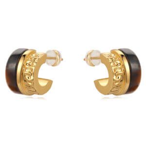 Home – CAFFTI Jewelry Chunky Gold Chain Hoop Earrings