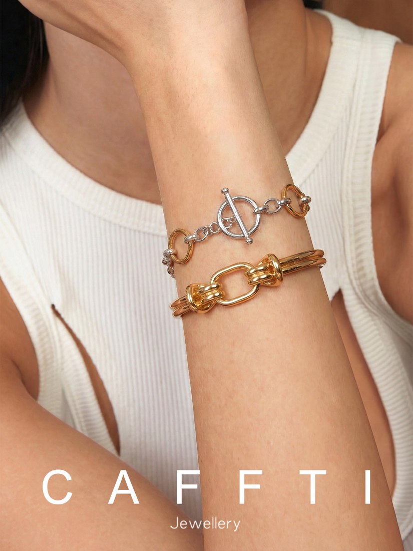 Statement Link Bracelet B009 — main photo