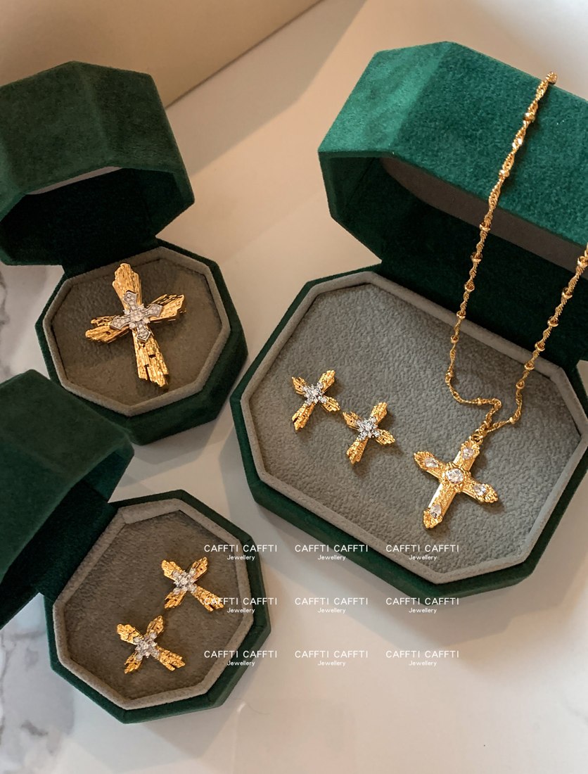 Sparkle Cross Jewelry Set S001 — detail 2