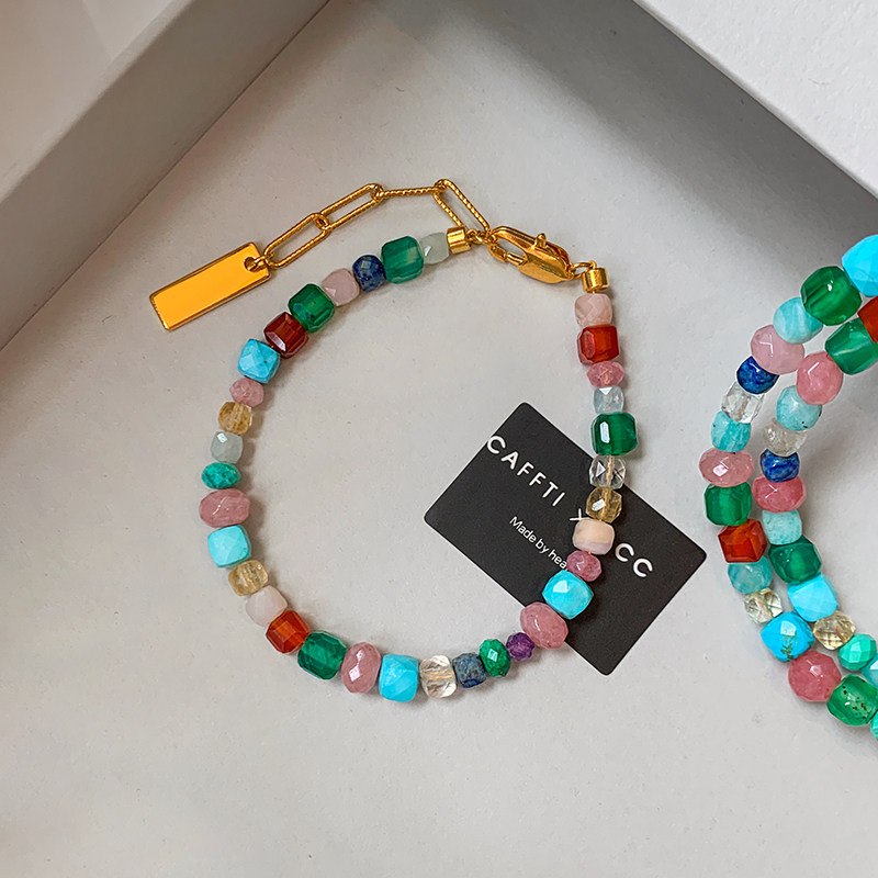 Turquoise-Tone Beaded Set S007 — main photo