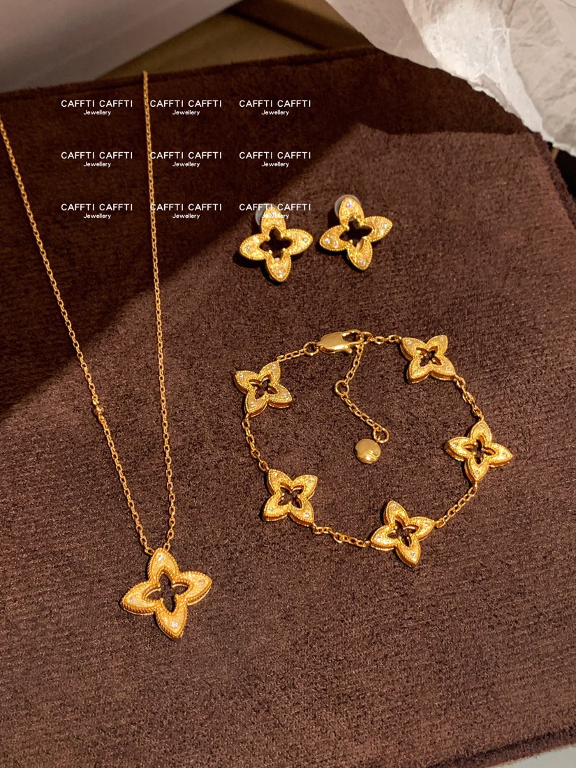 Open Clover Jewelry Set S010 — main photo